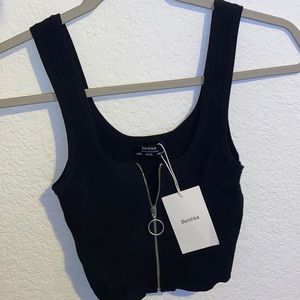 Bershka zipper top size small